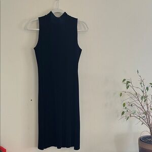 Vintage Say Velvet Blue Dress‎ Mock Neck 90s Witchy Whimsigoth Event Chic